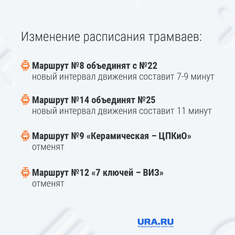    ?В Екатеринбурге изменят маршруты автобусов, трамваем и троллейбусов