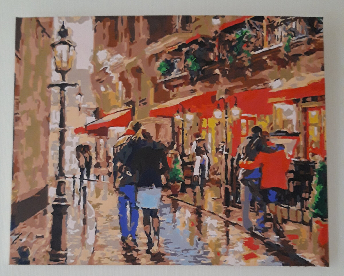 Картина, нарисованная по номерам дочерью автора 