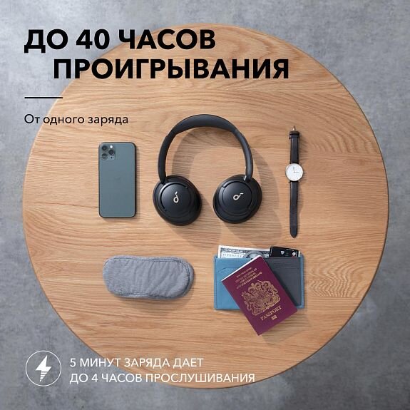 Soundcore Anker Life Q30 - это наушники, которые позволяют наслаждаться музыкой, не отвлекаясь на окружающий шум.-4