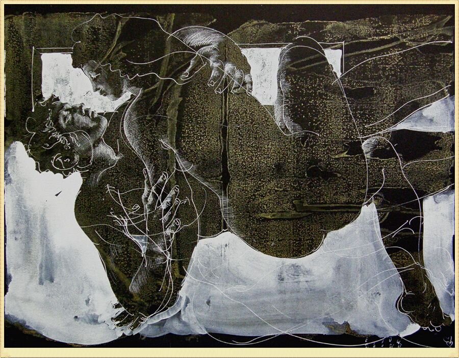 Ганс Эрни (Hans Erni). Пасха 1968 год.  Для моей дорогой жены.