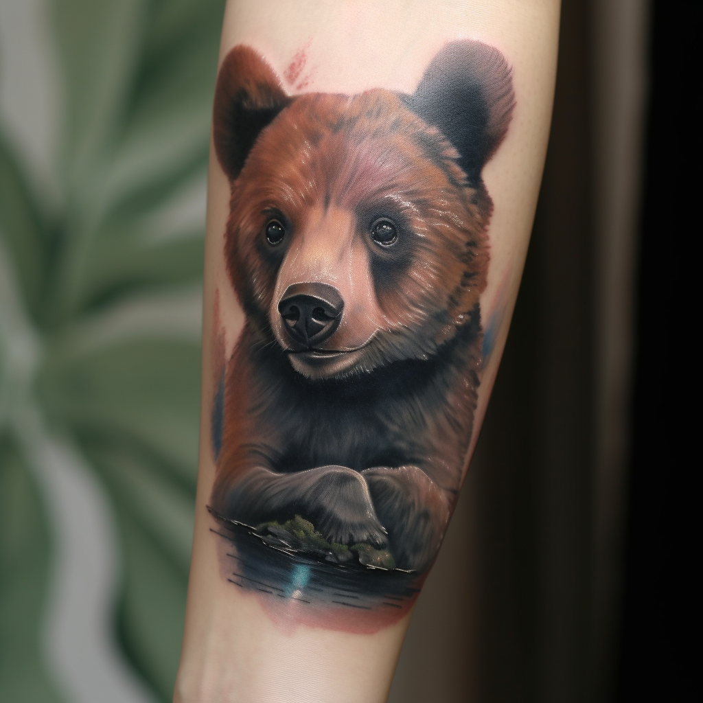 Татуировки медведь: значение и 100 фото и эскизов