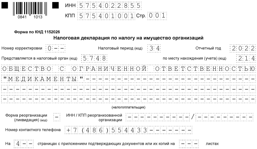 Нулевая декларация на имущество 2023