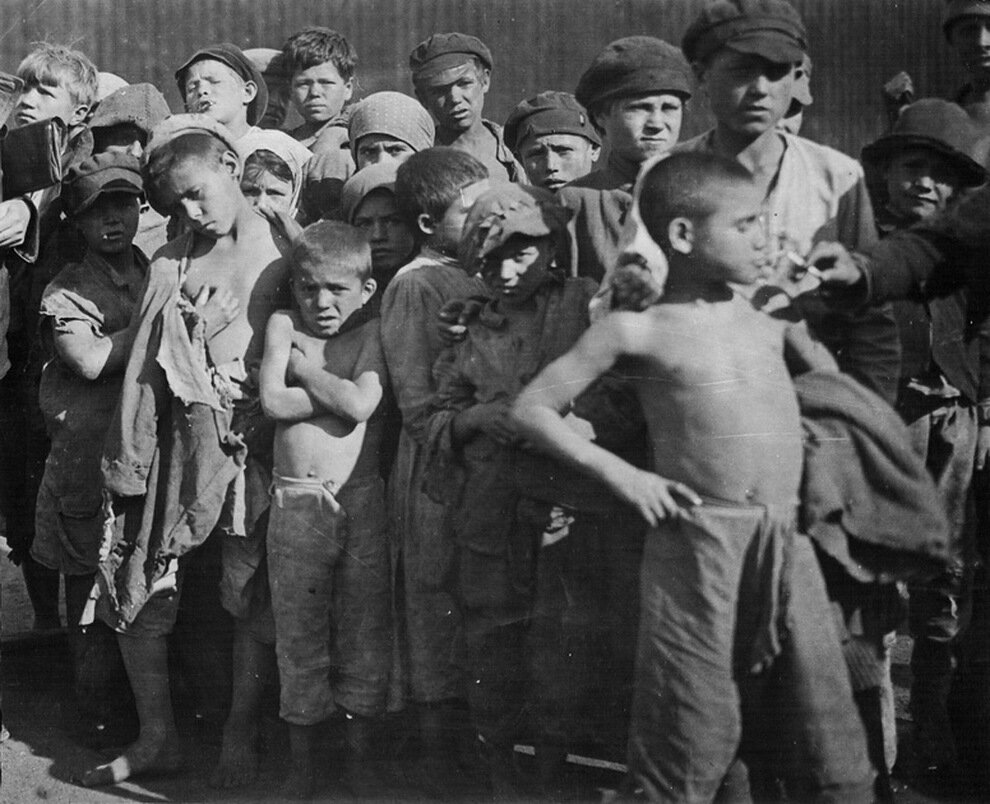 Советские беспризорники  1920-х гг., г.Москва