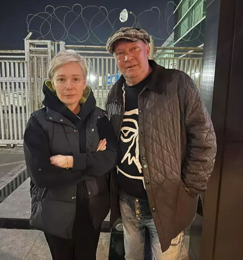    Чулпан Хаматова и Николай Свентицкий в ГрузииСоцсети