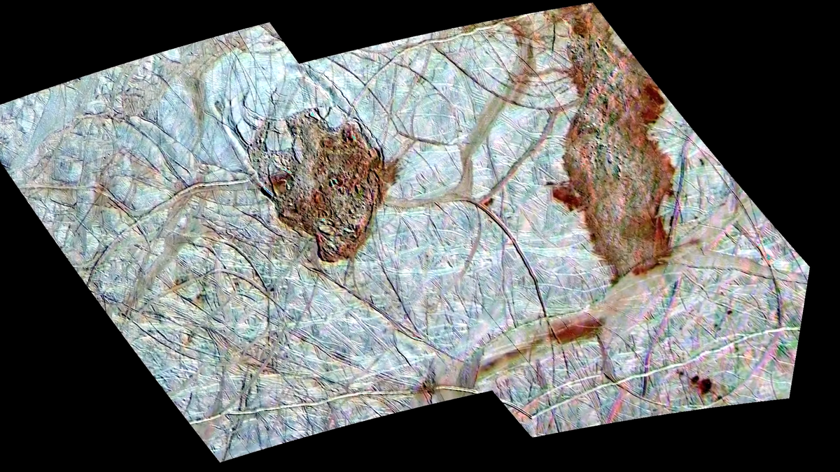 Анализ снимков Европы с Галилео. Источник: NASA.