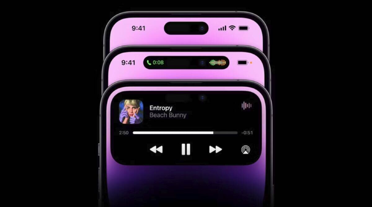 Dynamic Island в Apple iPhone 14 Pro