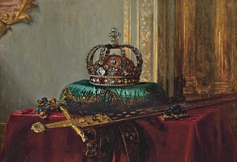 Корона и меч французских королей, 1878 г. Источник: Wikimedia Commons