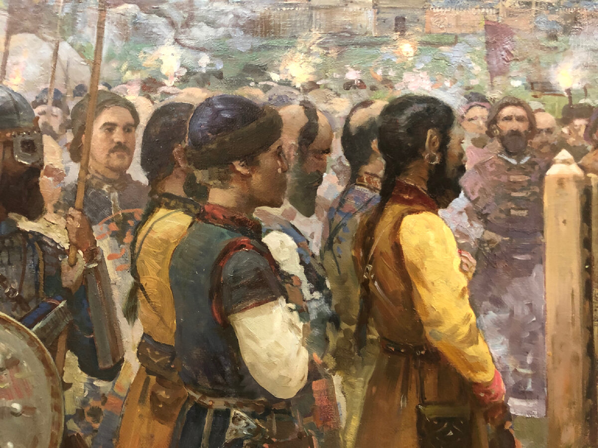 Стоят булгары молча и ждут когда зачитают письмо халифа