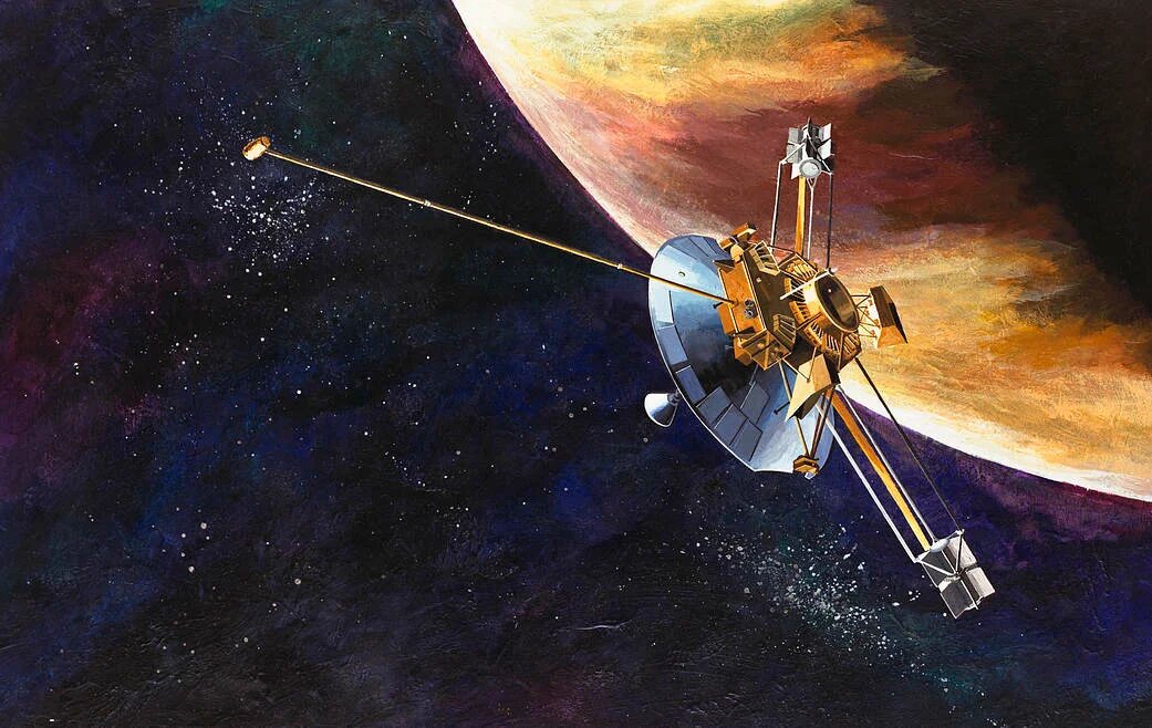 Концепция художника изображает АМС Пионер. Изображение: NASA.