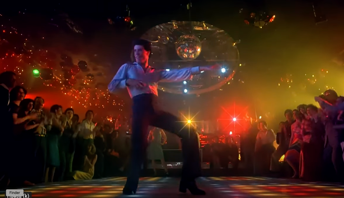 кадр из к/ф "Лихорадка субботнего вечера", скрин автора