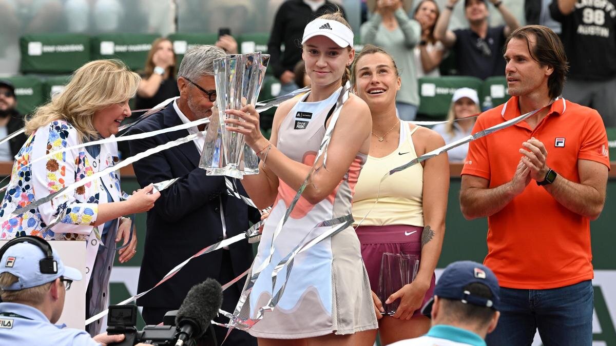    Теннисистка Елена Рыбакина:John Cordes/Icon Sportswire via Getty Images