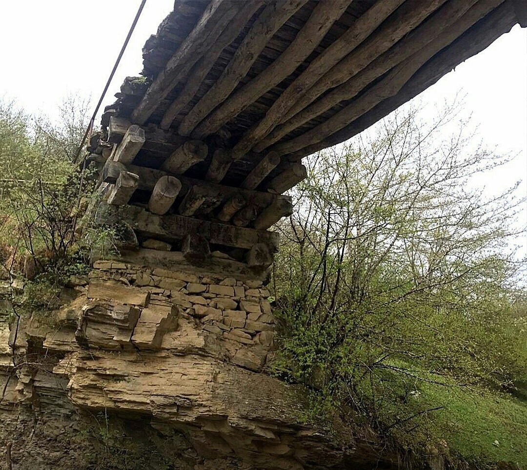 Деревянный мост в Джули, Дагестан