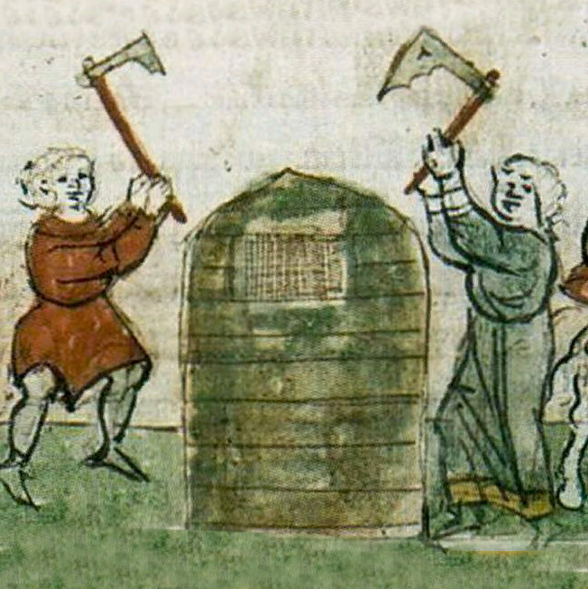 Миниатюра. Освобождение Всеслава Брячиславича из поруба