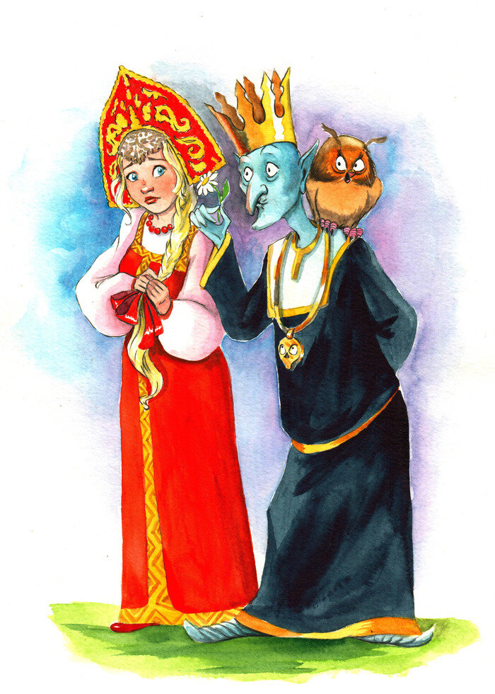 Яга в образе Василисы. Все картинки из открытого источника 