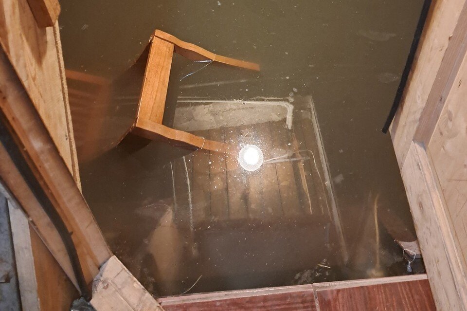    В Рязани затопило подвалы частных домов в Дягилево. Фото "Дягилево ВКонтакте"