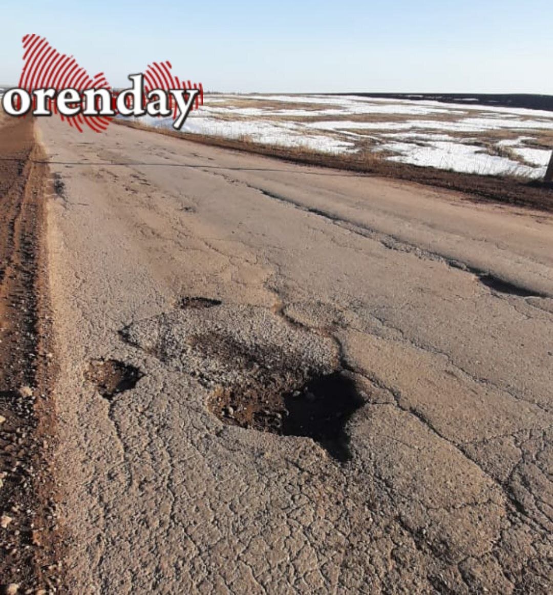 Ремонт дороги Заглядино-Бугуруслан растаял вместе со снегом | Новости  Orenday.ru | Дзен