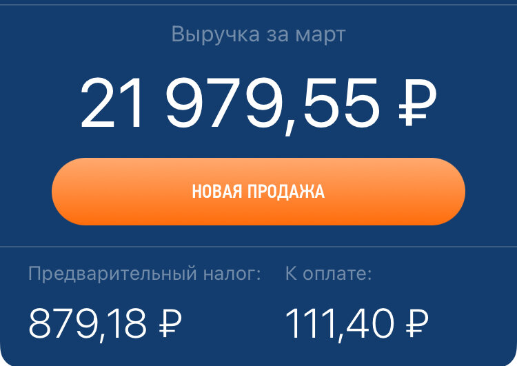 Скрин из приложения "Мой налог"