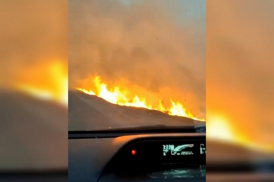     Пожар произошел в понедельник, 27 марта.  принтскрин видео.