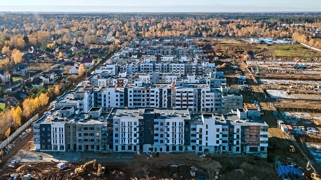 ЖК «Равновесие» – аэросъемка Новострой-М