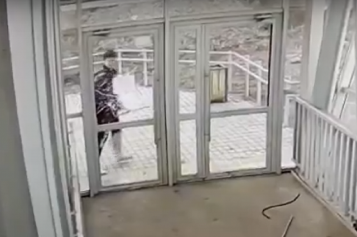 Однажды в московском зоопарке разбилось стекло. Разбитая стеклянная дверь. Разбитые стёкла вандалами. Грязная стеклянная дверь. Разбили стекло в двери.