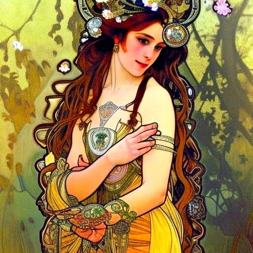 Итальянская принцесса Розалия из Иврейской династии в видении ИИ.