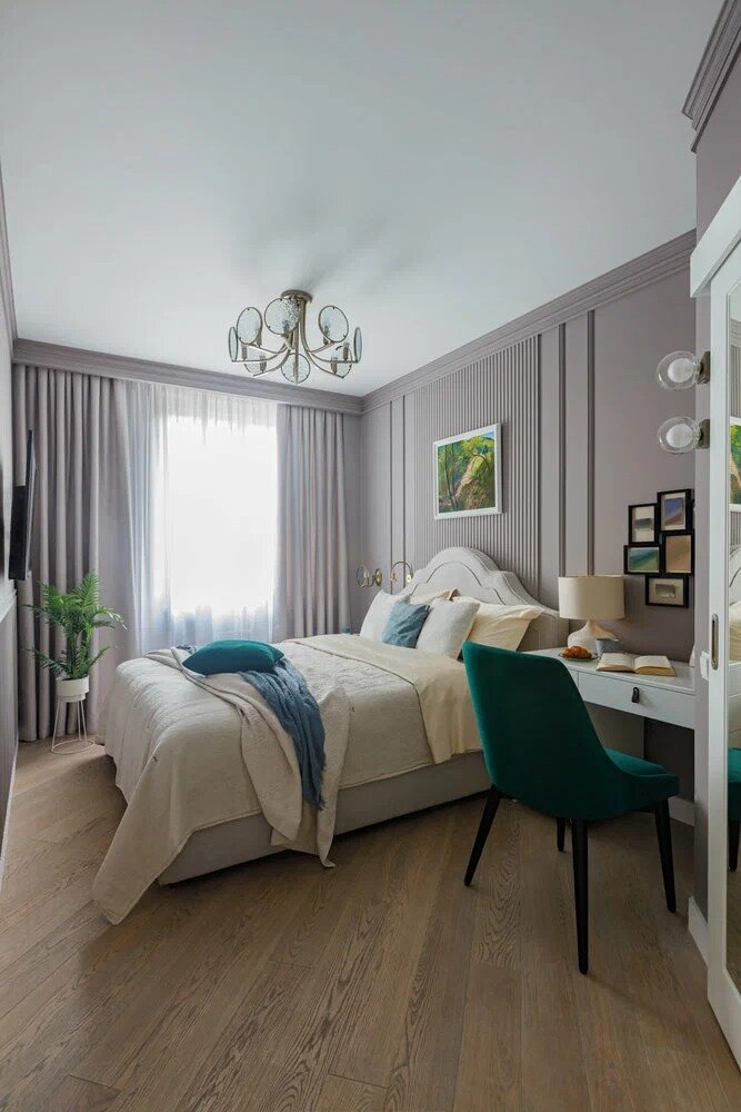 Функционально и очень красиво. Небольшую однушку перепланировали для нужд трех поколений семьи