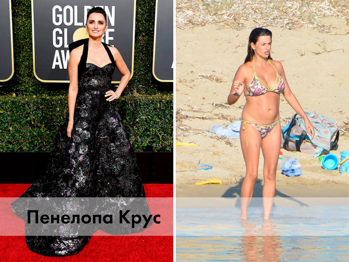 Кругом вранье! Честные фото звёздных красоток на красных дорожках и в купальнике — разница поражает!