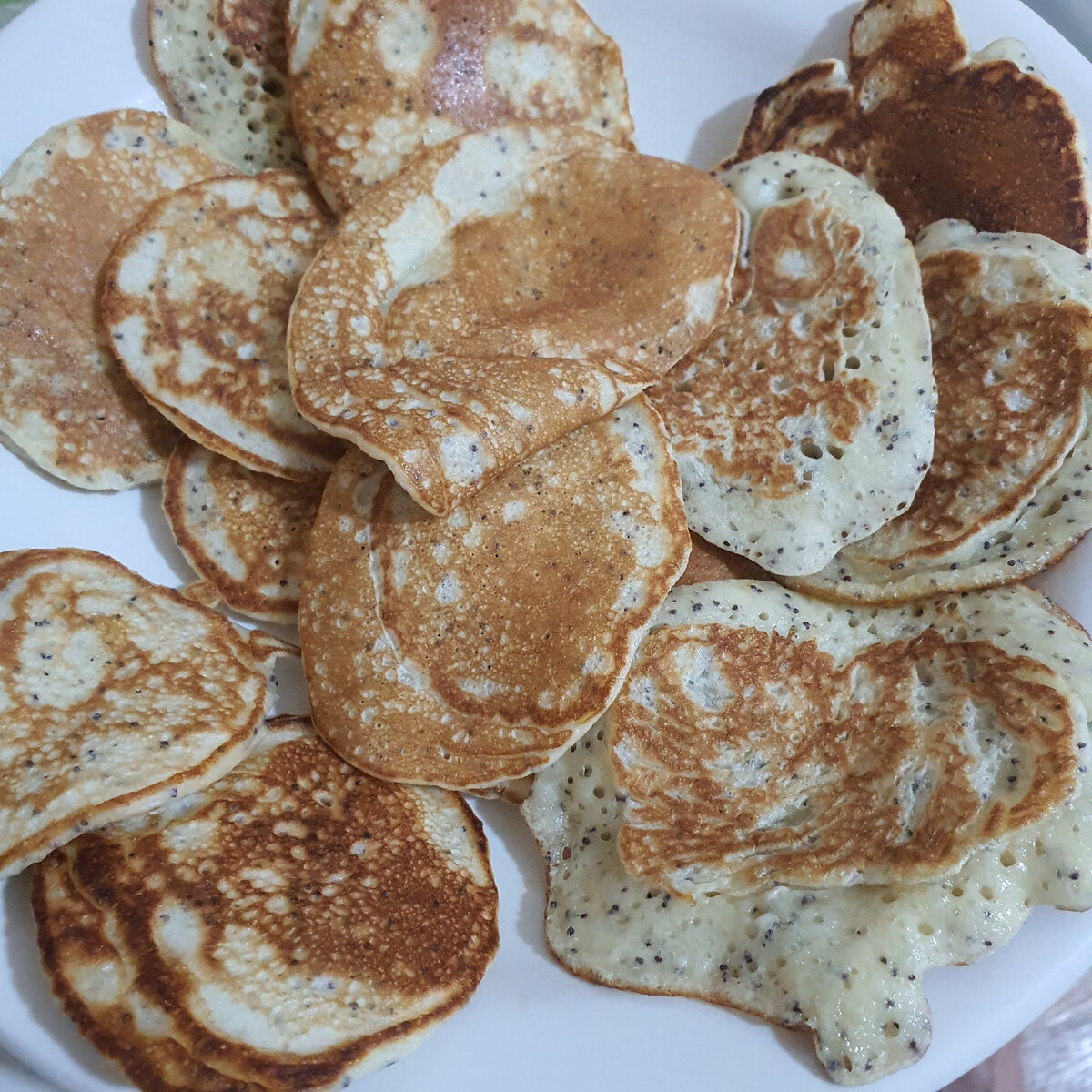 Такие интересные оладьи получились)