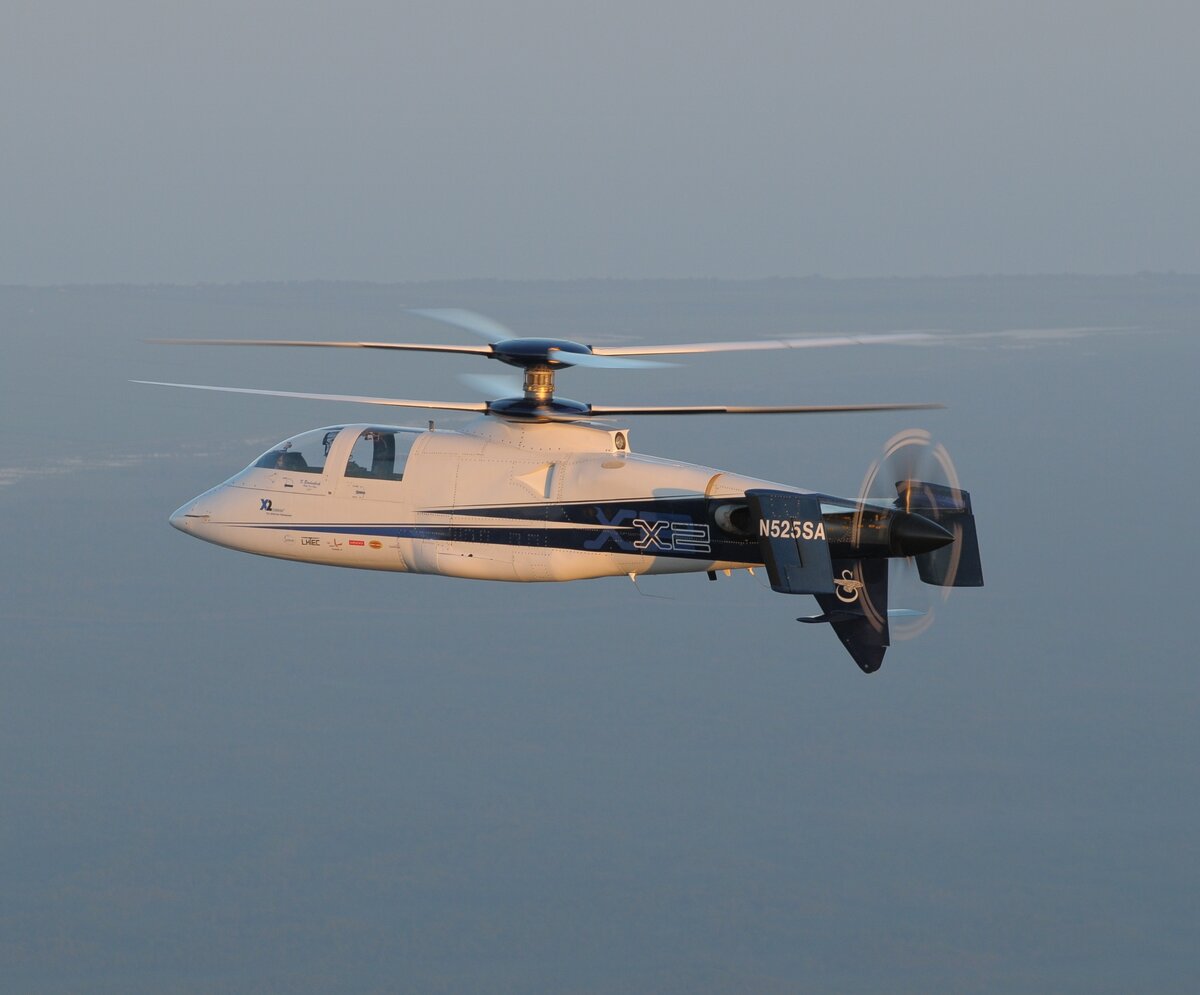    Sikorsky X2 был создан специально для исследовательской программы ВВС США, поставившей целью улучшить характеристики вертолётов. Его единственное назначение - быть очень быстрым.C. David LaBianca, National Air and Space Museum