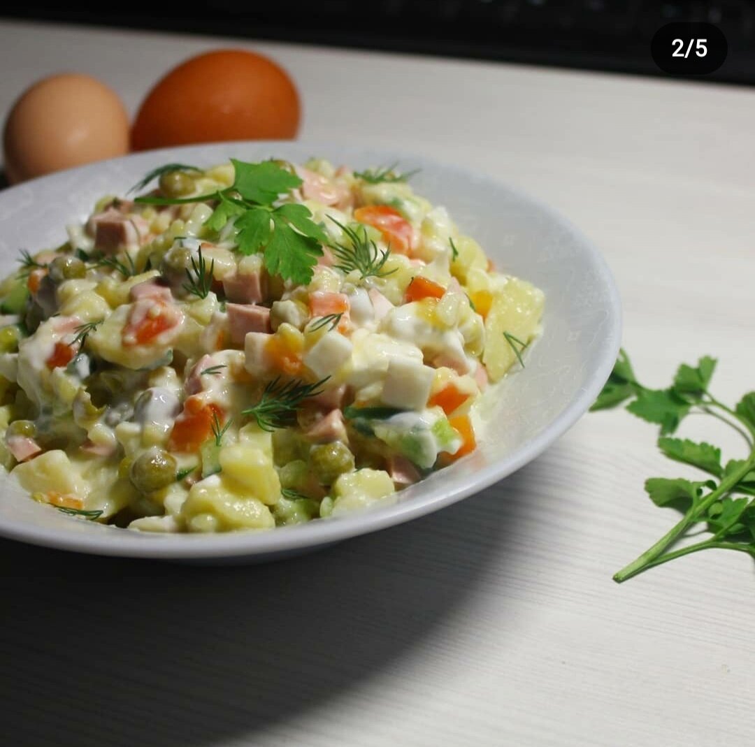 Зимний салат — Русская кухня