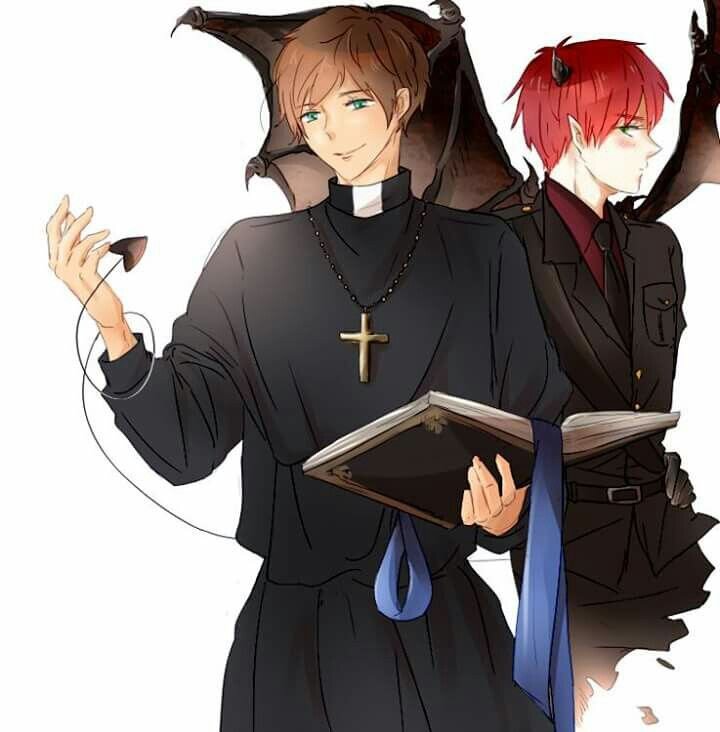 священник слэш. священники фанфики. демон и демон яой. священник и демон слэш арт. священники фанфики.