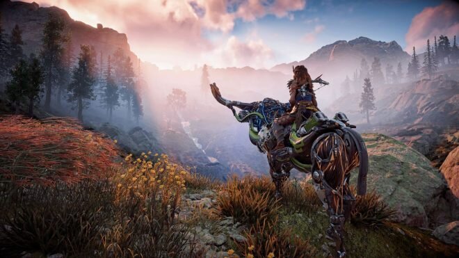 Кадр из игры "Horizon: Zero Dawn"