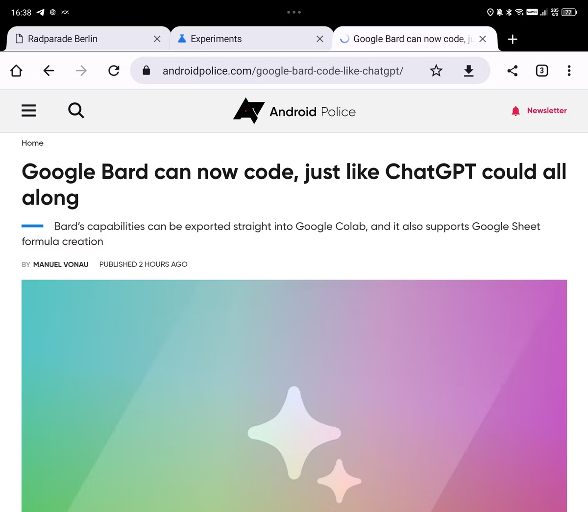 У Google Chrome появился новый «шикарный» интерфейс на планшетах и складных  устройствах | iXBT.com | Дзен