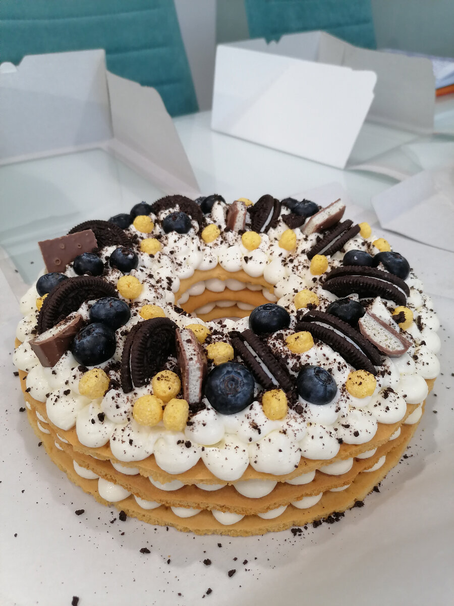 Мой медовик на юбилей мужа