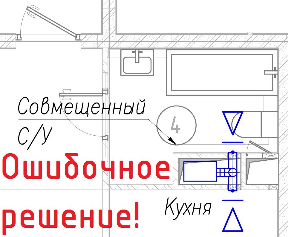 Объединение вентиляции кухни и санузла