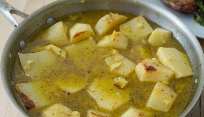 Картошка с лимоном из Греции.