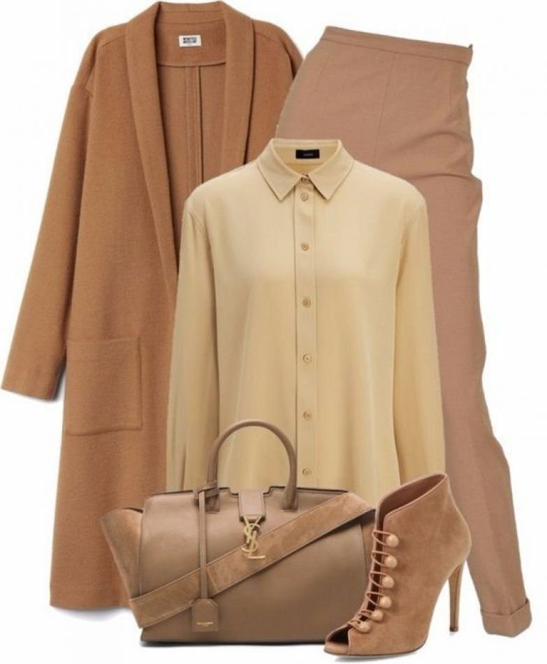 Модные образы. Светлый образ. Бежевый стиль одежды. Образ в бежевых тонах. Брюки бежевые.