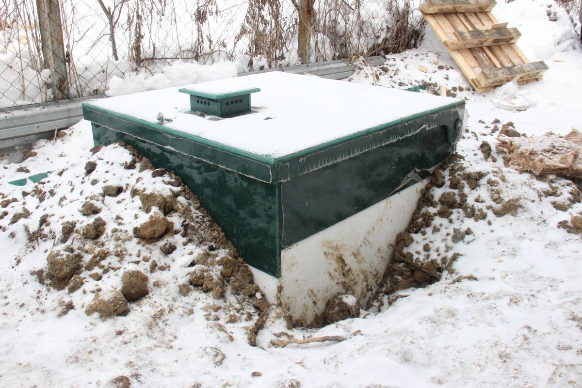 Септик в зимнее время