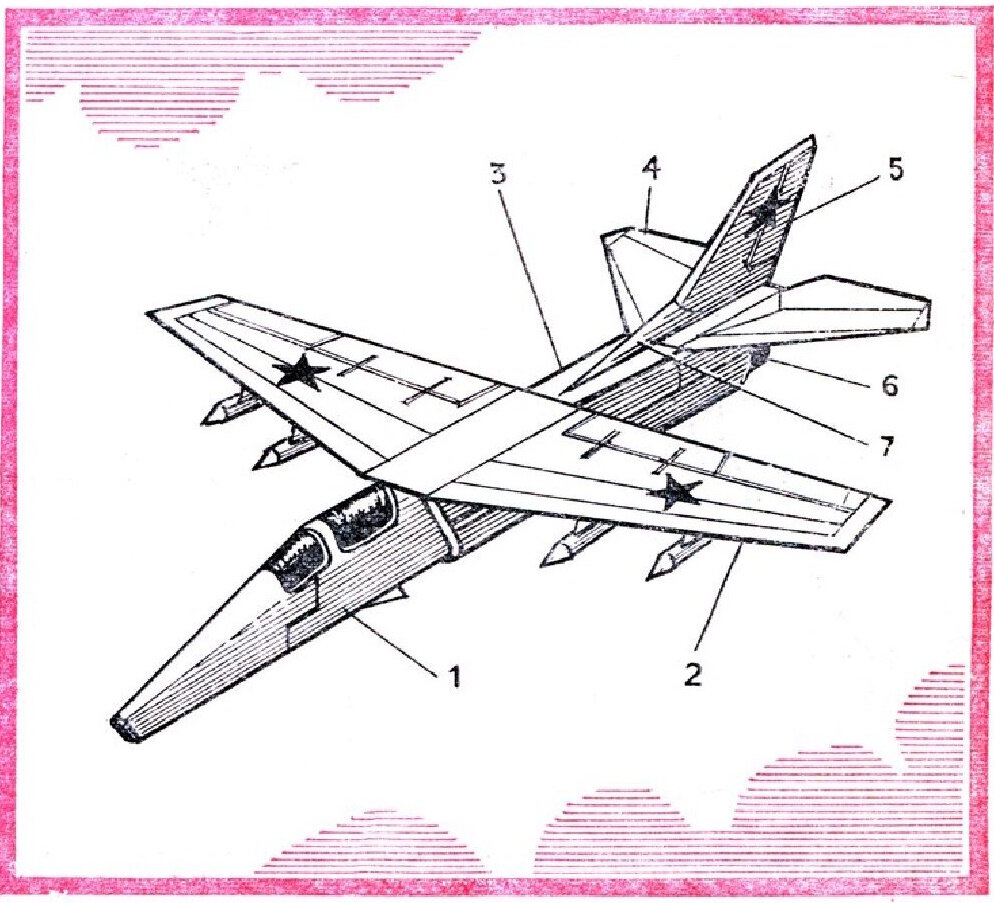 Как сделать простую модель реактивного самолета