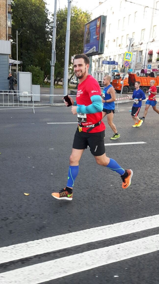 муж на марафоне 2016