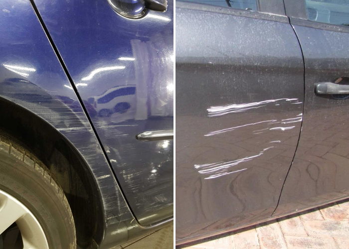 как убрать царапины на коже в авто