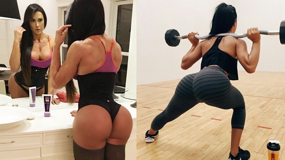 Katya Elise в спортзале