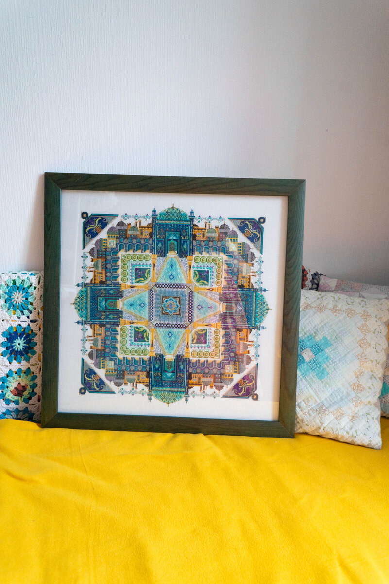 Мандала Persian iris garden от Chatelaine Designs