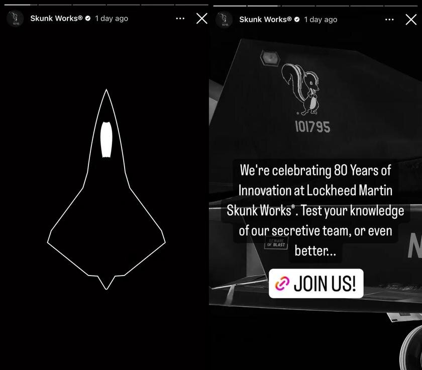    Силуэт предполагаемого истребителя шестого поколения / © Skunk Works