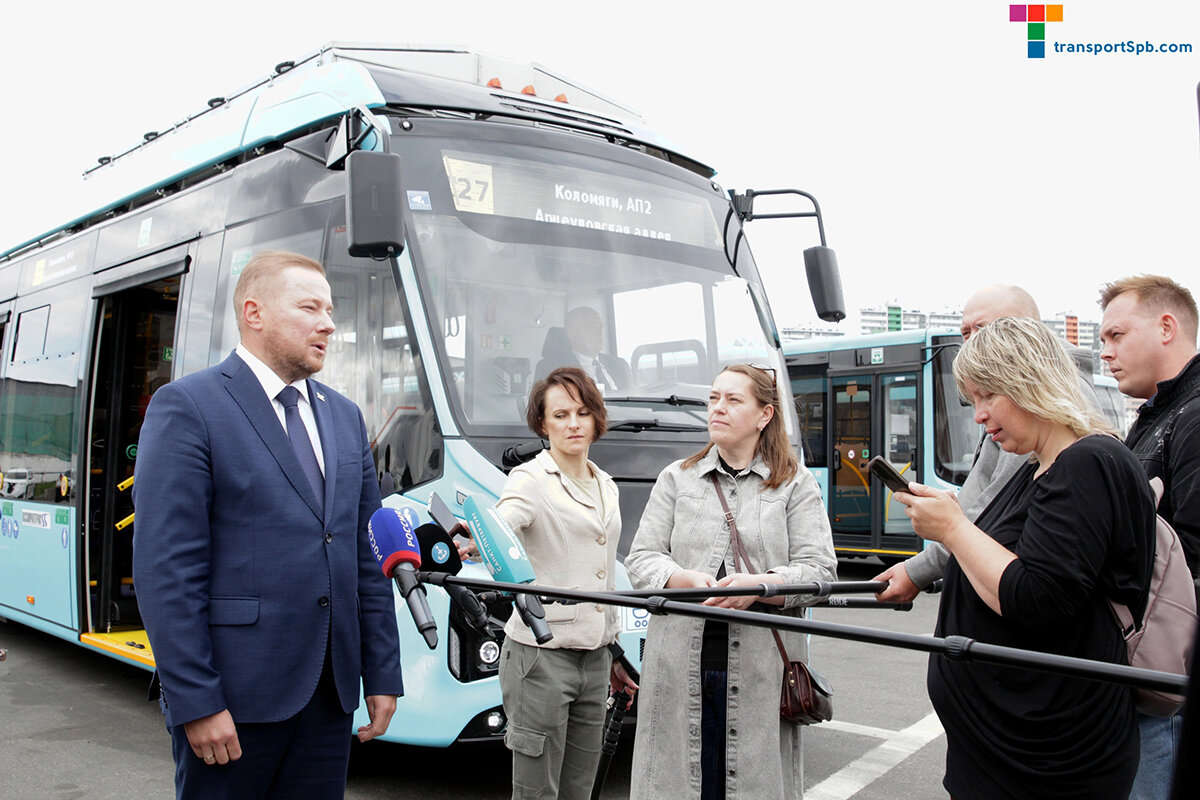 Еще один новый электробус вышел на испытания в Петербурге |  transportSpb.com | Дзен