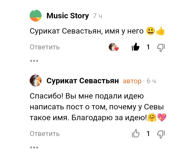 Скриншот вдохновляющего комментария