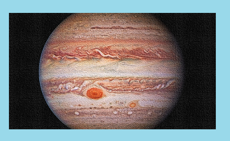 Красное пятно на поверхности Юпитера - область постоянного атмосферного вихря, соответствующая зоне второго южного магнитного полюса у экватора. Выход магнитных линий у экватора не только образует вихрь красного пятна, но и помогает раскручивать взаимно-центрическое ядро газового гиганта.
