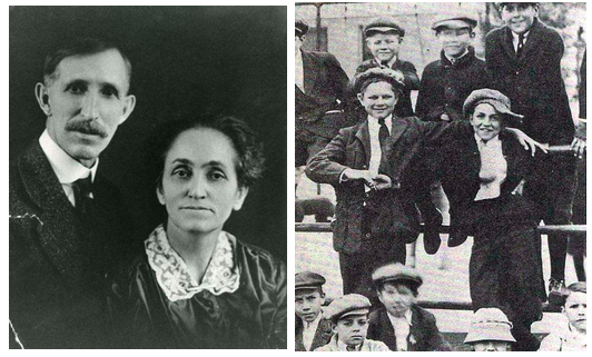 Родители Уолта Диснея  - Уолт первый ряд