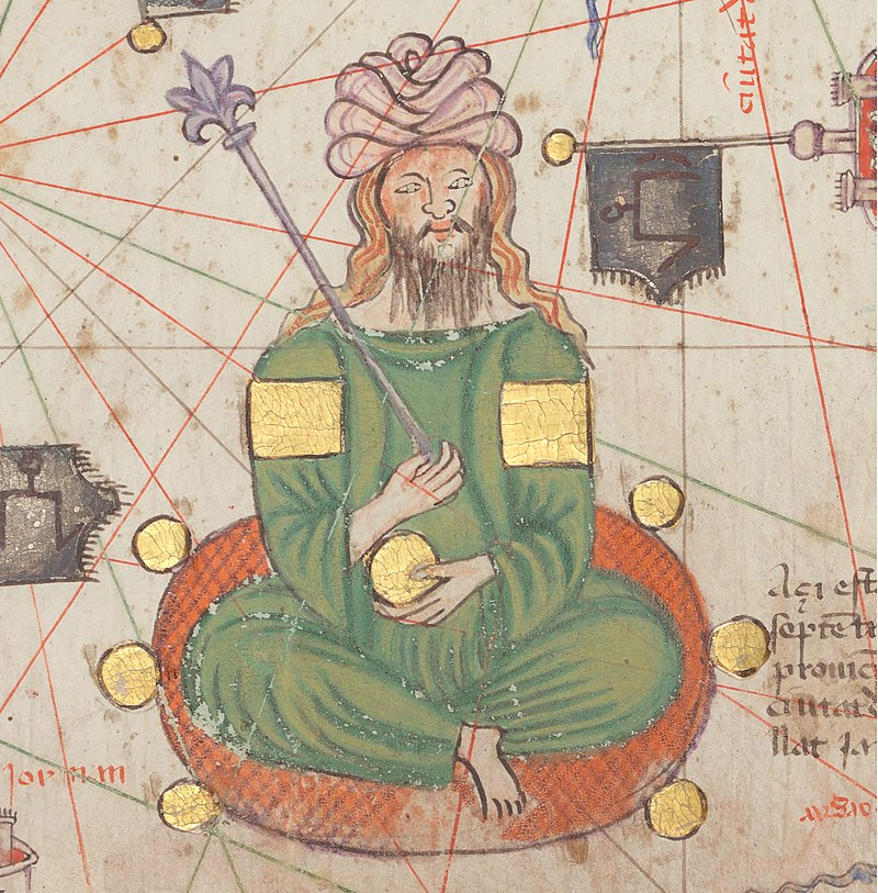 Портрет Джанибека из Каталанского атласа, 1375 г