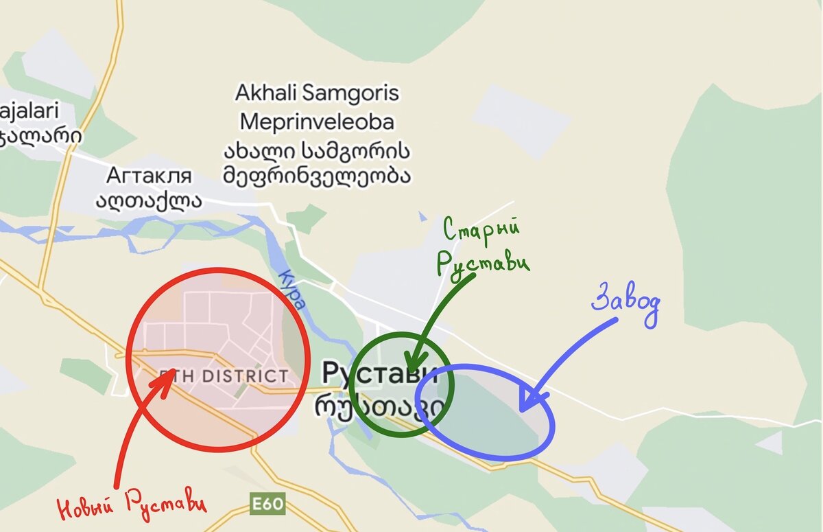 Разделение города на карте